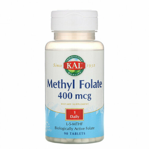 KAL Methyl Folate (Метил фолат) 400 мкг 90 таблеток (KAL) фото