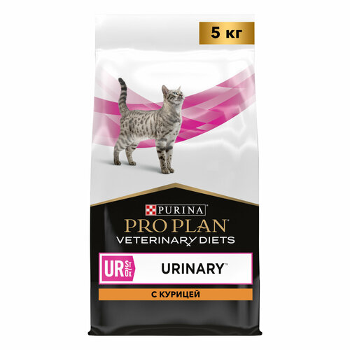 Сухой корм для кошек Pro Plan Veterinary Diets UR при болезнях мочевыводящих путей с курицей 5 кг фото