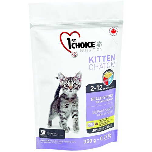 Сухой корм для котят 1st Choice Kitten Здоровый старт, с курицей 350 г фото