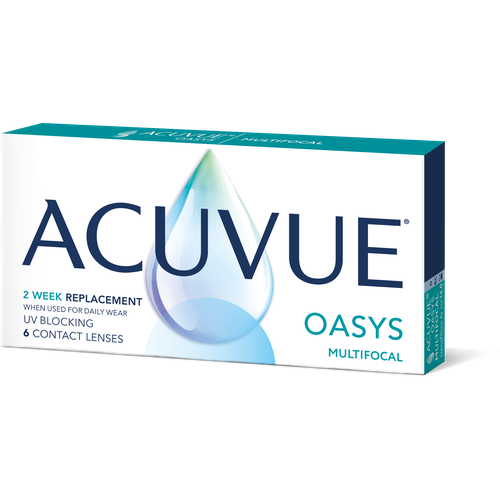 Контактные линзы ACUVUE Oasys Multifocal, 6 шт., R 8,4, D -2,75, ADD: низкая фото