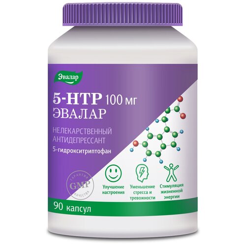 Anti-age 5-HTP (5-гидрокситриптофан) капс., 100 мг, 100 г, 90 шт. фото