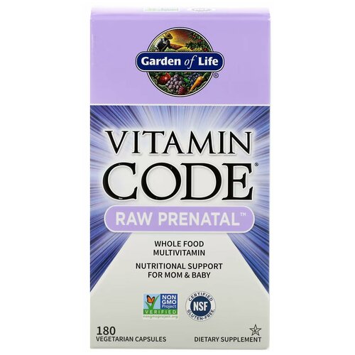 Garden of Life Vitamin Code RAW Prenatal (Комплекс витаминов для беременных и кормящих женщин) 180 вегетарианских капсул фото