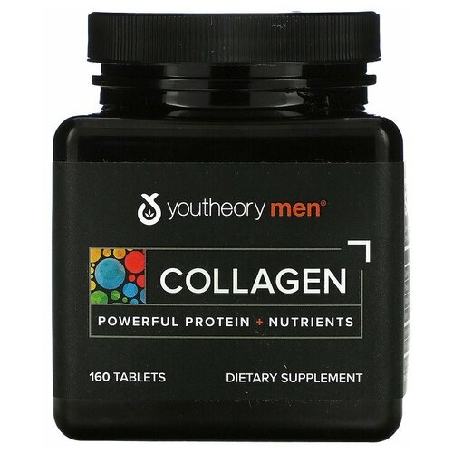 Коллаген для мужчин с витамином С и биотином Youtheory - Collagen for Men, 160 таблеток. фото