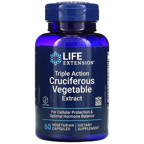 Life Extension Triple Action Cruciferous Vegetable Extract (экстракт крестоцветных растений тройного действия) 60 вег. капсул фото