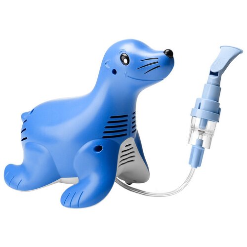 Компрессорный ингалятор (небулайзер) Philips Respironics Sami the Seal HH1335/00, синий фото