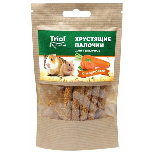 Лакомство Тriol Standard хрустящие палочки для грызунов с морковью, 30г фото