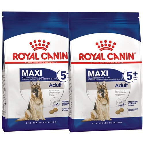 Сухой корм для собак 5+ Royal Canin Maxi Adult 5+ 1 уп. х 2 шт. х 15000 г (для крупных пород) фото