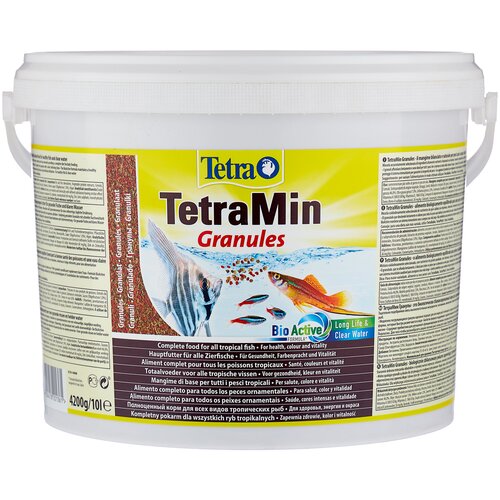 Сухой корм  для  рыб, рептилий Tetra TetraMin Granules, 10 л, 4.2 кг фото