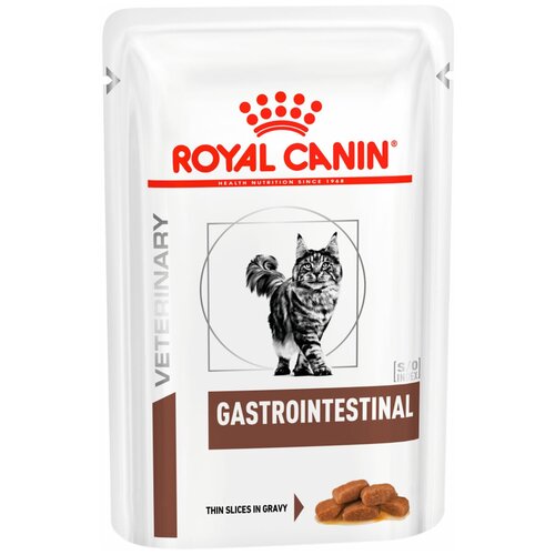 Влажный корм для кошек Royal Canin Gastro Intestinal, при проблемах с ЖКТ, с птицей 2 шт. х 85 г (кусочки в соусе) фото