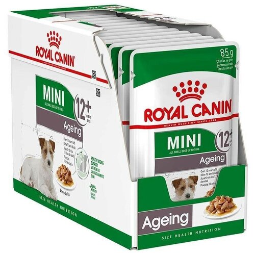 Влажный корм для пожилых собак Royal Canin Mini Ageing 12+ pouch 1 уп. х 12 шт. х 85 г (для мелких и карликовых пород) фото