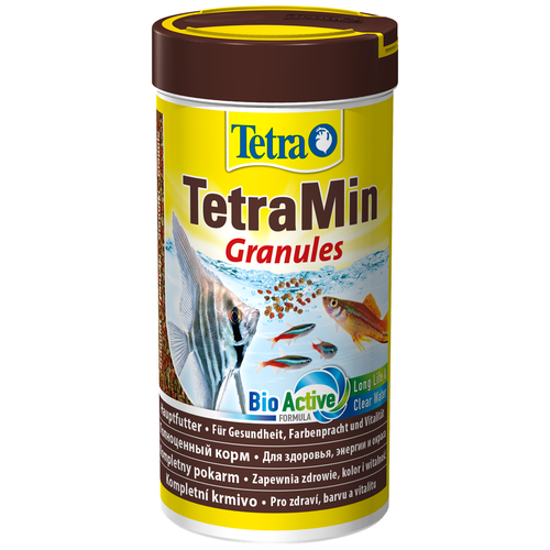 Сухой корм  для  рыб, рептилий Tetra TetraMin Granules, 250 мл, 100 г фото