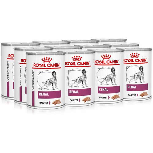 Влажный корм для собак Royal Canin Renal при заболеваниях почек 1 уп. х 12 шт. х 410 г фото