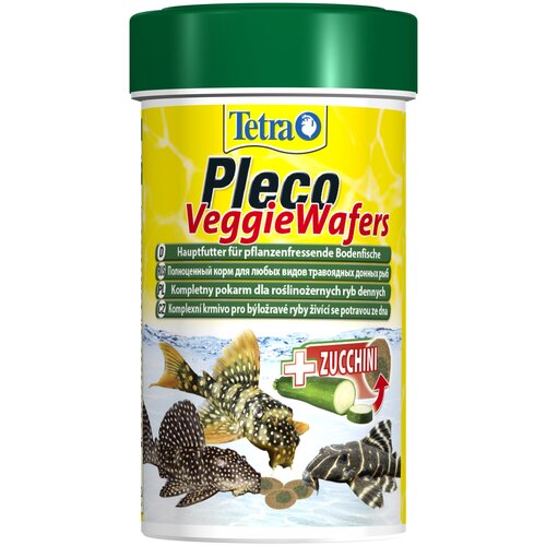 Сухой корм  для  рыб Tetra Pleco Veggie Wafers, 100 мл, 42 г2 шт. в уп. фото