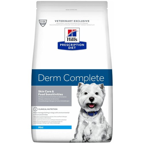 Сухой корм для собак Hill's Prescription Diet Derm Complete Mini 1 уп. х 1 шт. х 1000 г (для мелких пород) фото