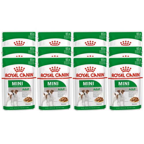 Влажный корм для собак Royal Canin Mini Adult Pouch 1 уп. х 12 шт. х 85 г фото