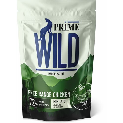 Сухой корм PRIME WILD GF FREE RANGE для котят и кошек, с курицей 500 гр фото