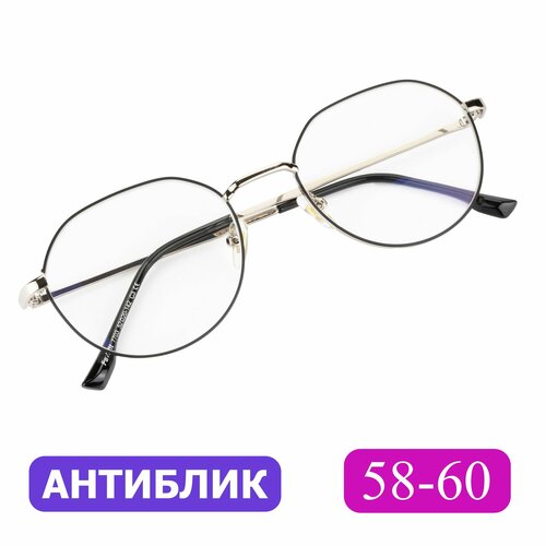 Очки pd 58-60 для чтения женские антибликовые (+3.00) FAVARIT 7703 C3, цвет серебристый, антиблик, без футляра, РЦ 58-60 фото