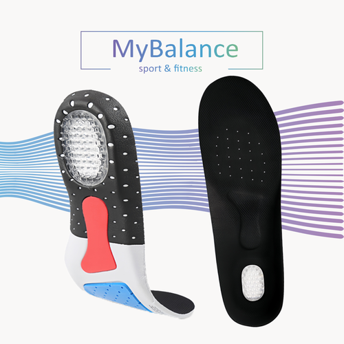 Стельки MyBalance от пяточной шпоры, 35–39 размер, черный фото