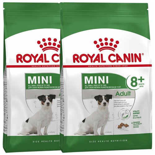 ROYAL CANIN MINI ADULT 8+ для пожилых собак маленьких пород старше 8 лет (2 + 2 кг) фото