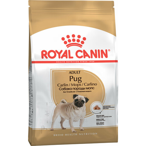 ROYAL CANIN PUG ADULT 1,5 кг сухой корм для собак породы Мопс от 10 месяцев 3 шт фото