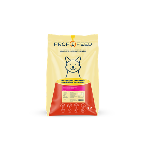 Сухой корм для кошек Profifeed мясное ассорти 10000 г фото