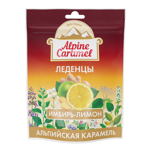 Альпийская Карамель, леденцы со вкусом имбирь-лимон, 75гр. фото