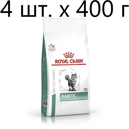 Сухой корм для кошек Royal Canin Diabetic DS46, при сахарном диабете, 4 шт. х 400 г фото