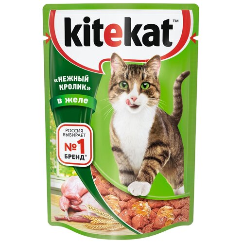 корм для кошек Kitekat кролик 2 шт. х 85 г (кусочки в желе) фото