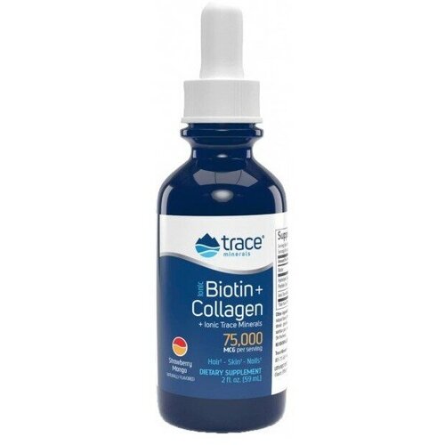 Trace Minerals Liquid Ionic Biotin+Collagen 59мл фото