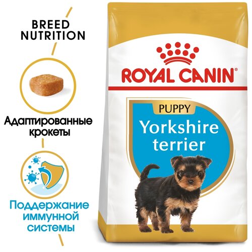 Сухой корм для щенков Royal Canin Йоркширский терьер 1 уп. х 2 шт. х 1500 г (для мелких пород) фото