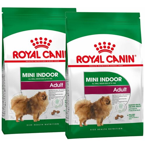 ROYAL CANIN MINI INDOOR LIFE ADULT для взрослых собак маленьких пород живущих дома (3 + 3 кг) фото