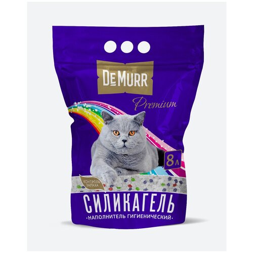 Силикагелевый наполнитель для кошек DeMurr Premium 8л фото