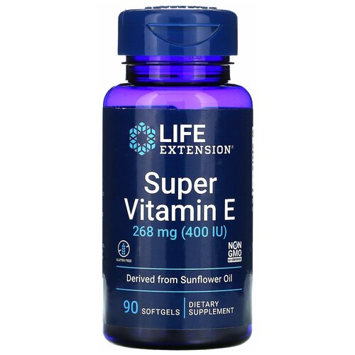 Life Extension Super Vitamin E (Супер витамин Е) 400 МЕ 90 капсул фото