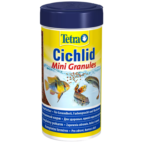 Сухой корм  для  рыб, ракообразных Tetra Cichlid Mini Granules, 250 мл, 110 г фото