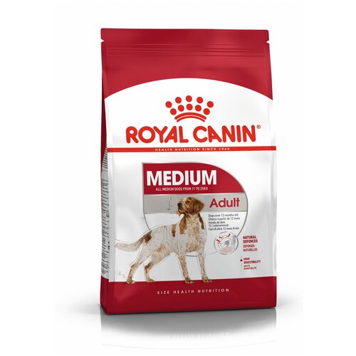 Корм сухой ROYAL CANIN MEDIUM ADULT корм для собак с 12 месяцев до 7 лет 3 кг х 3 шт фото