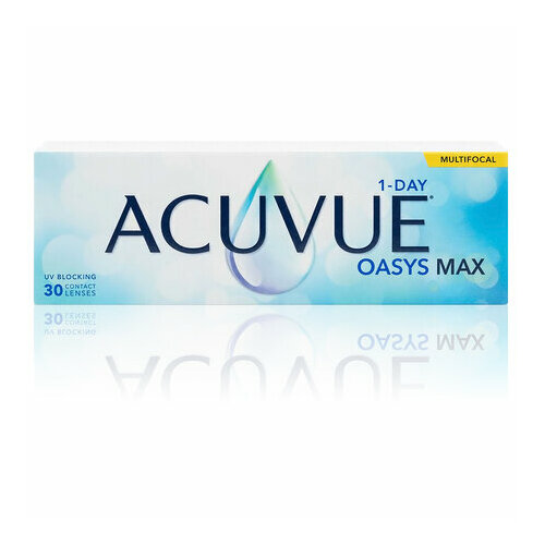 Контактные линзы ACUVUE Oasys Max 1-day Multifocal, 30 шт., R 8,4, D -0,5, ADD: высокая, 1 уп. фото