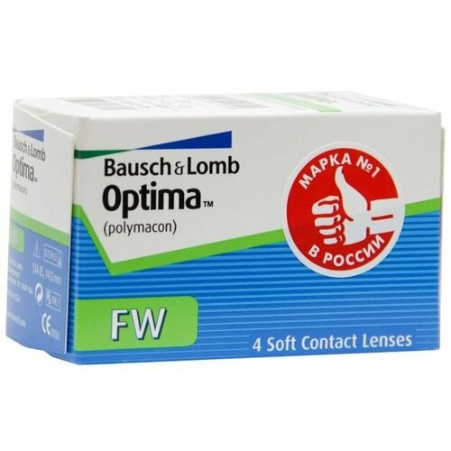 Контактные линзы Bausch & Lomb Optima FW, 4 шт., R 8,7, D -8,5 фото