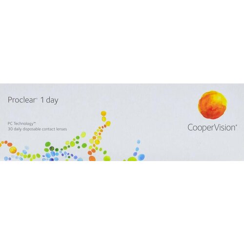 Контактные линзы CooperVision Proclear 1 Day, 30 шт., R 8,7, D -5,5, прозрачный, 1 уп. фото