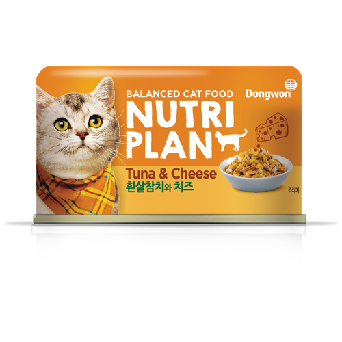 Влажный корм для кошек Nutri Plan Тунец с сыром в собственном соку 160 г (кусочки в соусе) фото