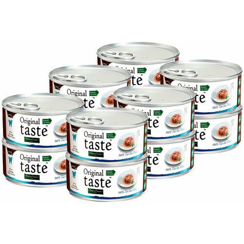 PETTRIC ORIGINAL TASTE GRAIN FREE TUNA беззерновые для взрослых кошек с тунцом в соусе банка 70 гр 70 гр х 12 шт фото