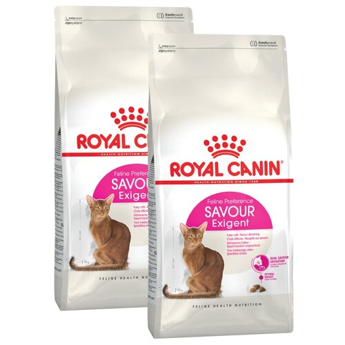 Сухой корм для кошек Royal Canin Savour Exigent, для привередливых 2 уп. х 2 шт. х 4000 г (кусочки в соусе) фото