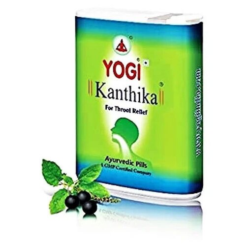 Йоги Кантика Йоги Аюрведа (Yogi Kanthika Yogi Ayurveda) от боли в горле и простуды, 70 гранул фото