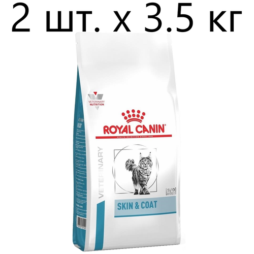 Сухой корм для стерилизованных кошек Royal Canin Skin & Coat, при проблемах кожи и шерсти, 2 шт. х 3.5 кг фото