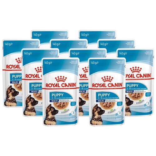 корм для щенков Royal Canin при чувствительном пищеварении 1 уп. х 10 шт. х 140 г фото