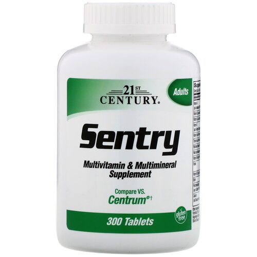 Таблетки 21st Century Sentry Multivitamin & Multimineral Supplement, 100 г, 300 шт. фото