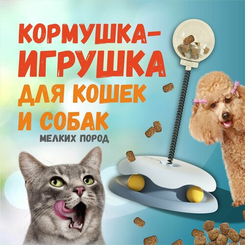 Игрушка-кормушка неваляшка для кошек и собак мелких пород фото