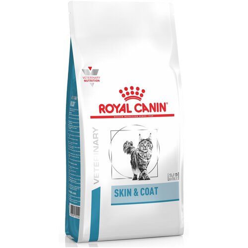 Сухой корм для стерилизованных кошек Royal Canin Skin & Coat при проблемах кожи и шерсти 2 шт. х 400 г фото