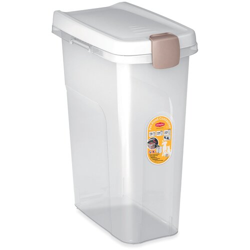 Контейнер для корма Stefanplast Pet food container 25 л 25 л 1 шт. белый/прозрачный 39 см 51 см 24 см фото