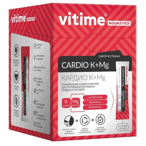 VITime Aquastick Cardio K+Mg р-р стик, 30 шт. фото