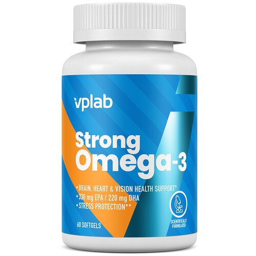 фото VPLab Strong Omega-3 капс., 87 г, 60 шт., купить за 1282 руб онлайн